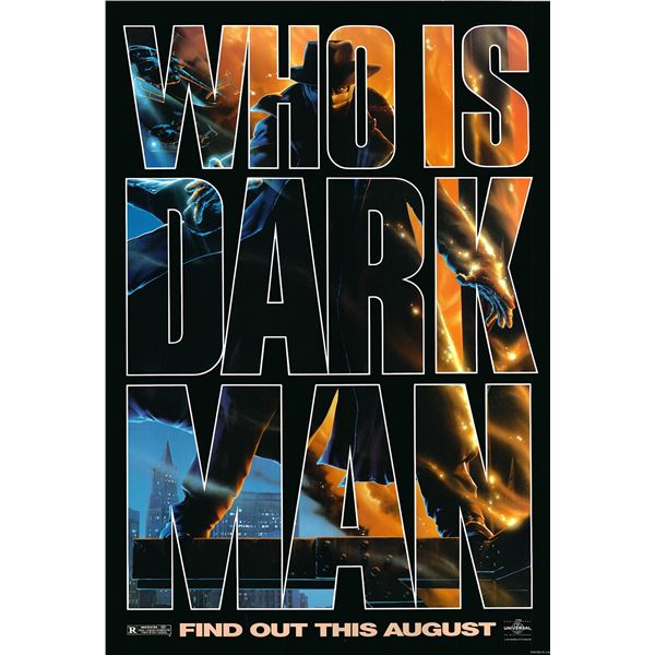 Darkman original 1990 vintage one sheet movie poster