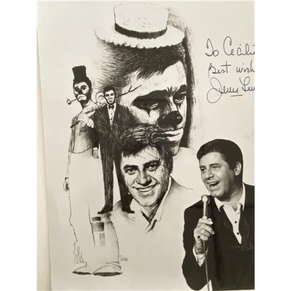 Jerry Lewis signed photo