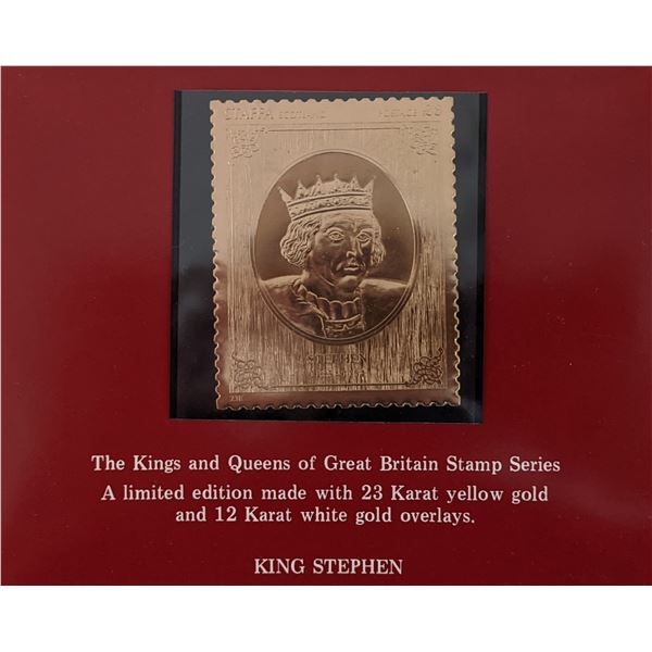 The Kings and Queens of Great Britain Stamp Series - King Stephen