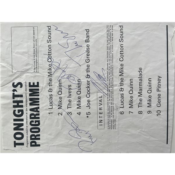 Badfinger signed program page