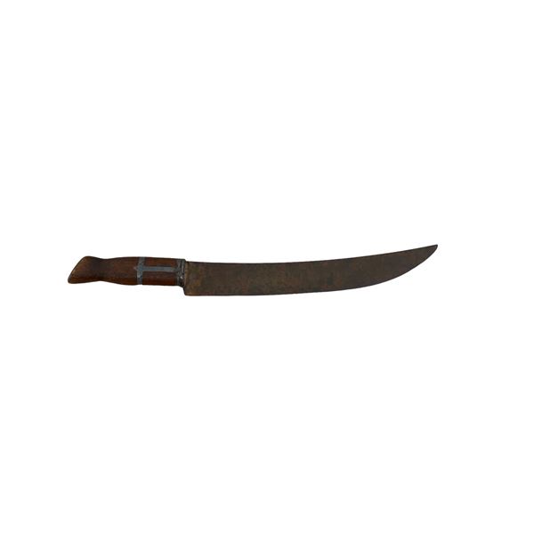 Crazy Horse's/Worm's 12" Knife with Pewter Enforced Wooden Handle