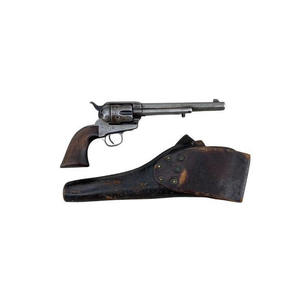 Red Tomahawk's 1873 Colt Single Action 45 Cal Revolver S/N 49108 with Red Tomahawk's story