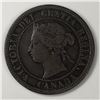 Image 2 : Canadian Large Cent 1881 Fine+ Incomplete D