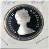 Image 2 : 1984 Queen Elizabeth II Canadian Silver Dollar UNC Heavy Cameo