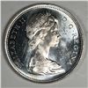 Image 2 : 1966 Queen Elizabeth II Canadian Silver Dollar UNC 27