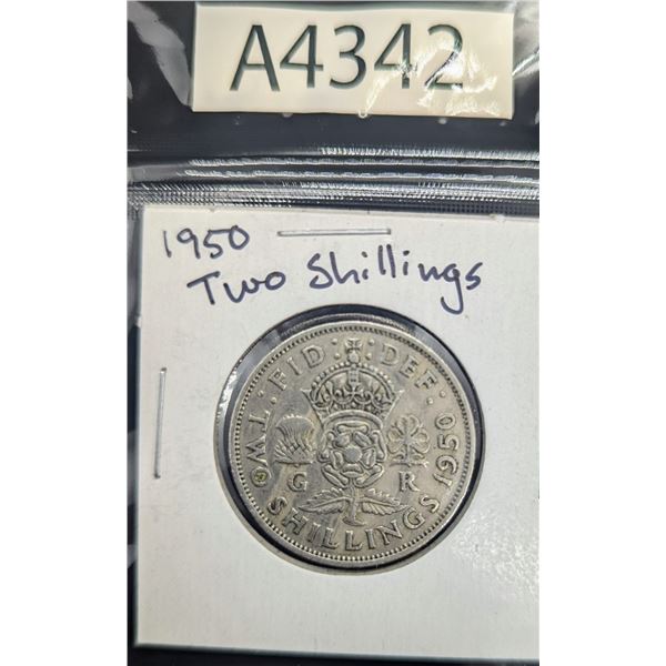 1950 Two Shillings (A4342)