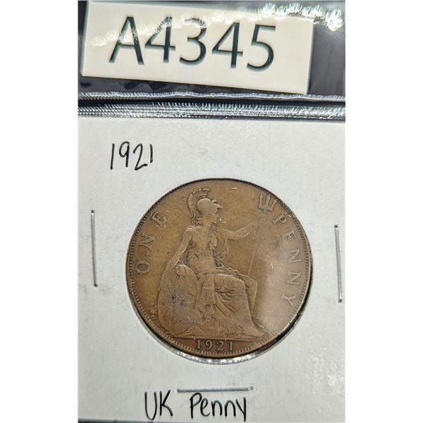 1921 UK Penny (A4345)