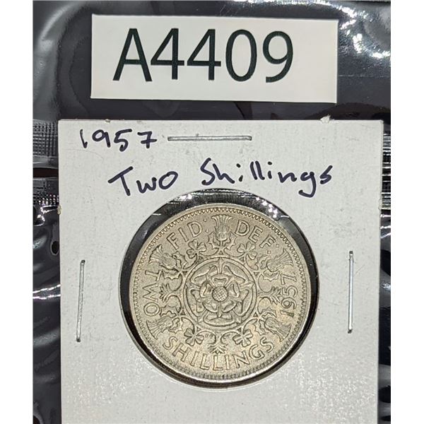 1957 Two Shillings (A4409)