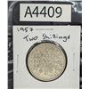 Image 1 : 1957 Two Shillings (A4409)