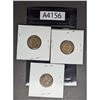 Image 2 : Three Canadian Pennies- 1928, 1929, 1941 (A4156)