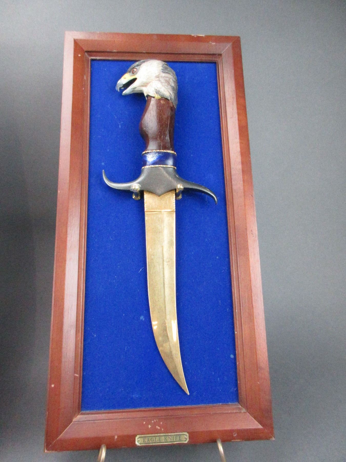 2 Ornamental Knives "The Pawnee Wolf Knife" By Ben Nighthorse "Eagle