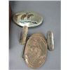 Image 5 : Cigar Box Of Belt Buckles- Badges- Misc.