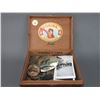 Image 7 : Cigar Box Of Belt Buckles- Badges- Misc.