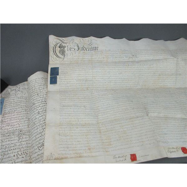 1720 And 1785 Land Deeds From England