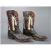 Image 1 : Fancy Brown Nocona Boots- Size 7