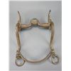 Image 3 : Unmarked Dotted Silver Bit- S Shank- Ported Mouth With Copper Rings- Slobber Bar- Rein Chain Swivels