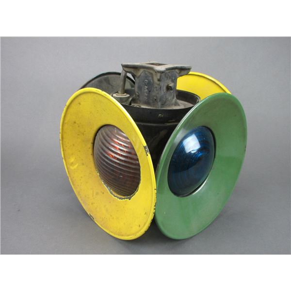 Dressel Multi Colored Railroad Lantern- 11"H X 10.5"