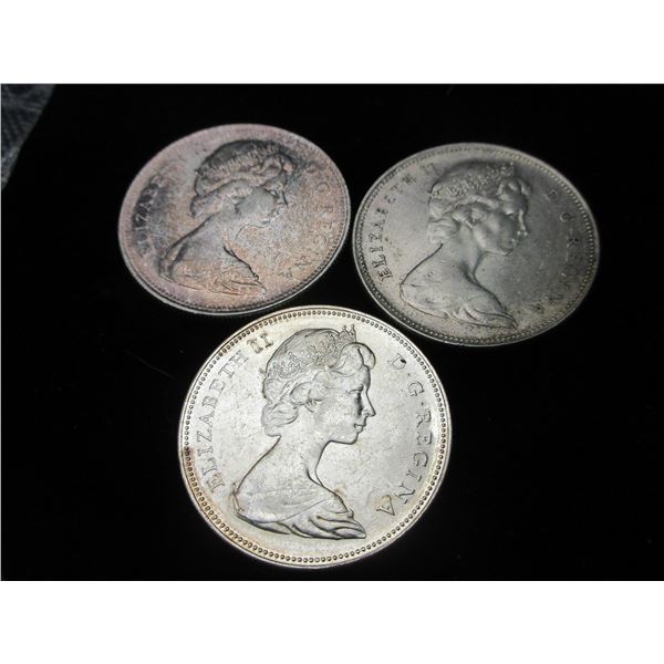 5 Canadian Silver Dollars