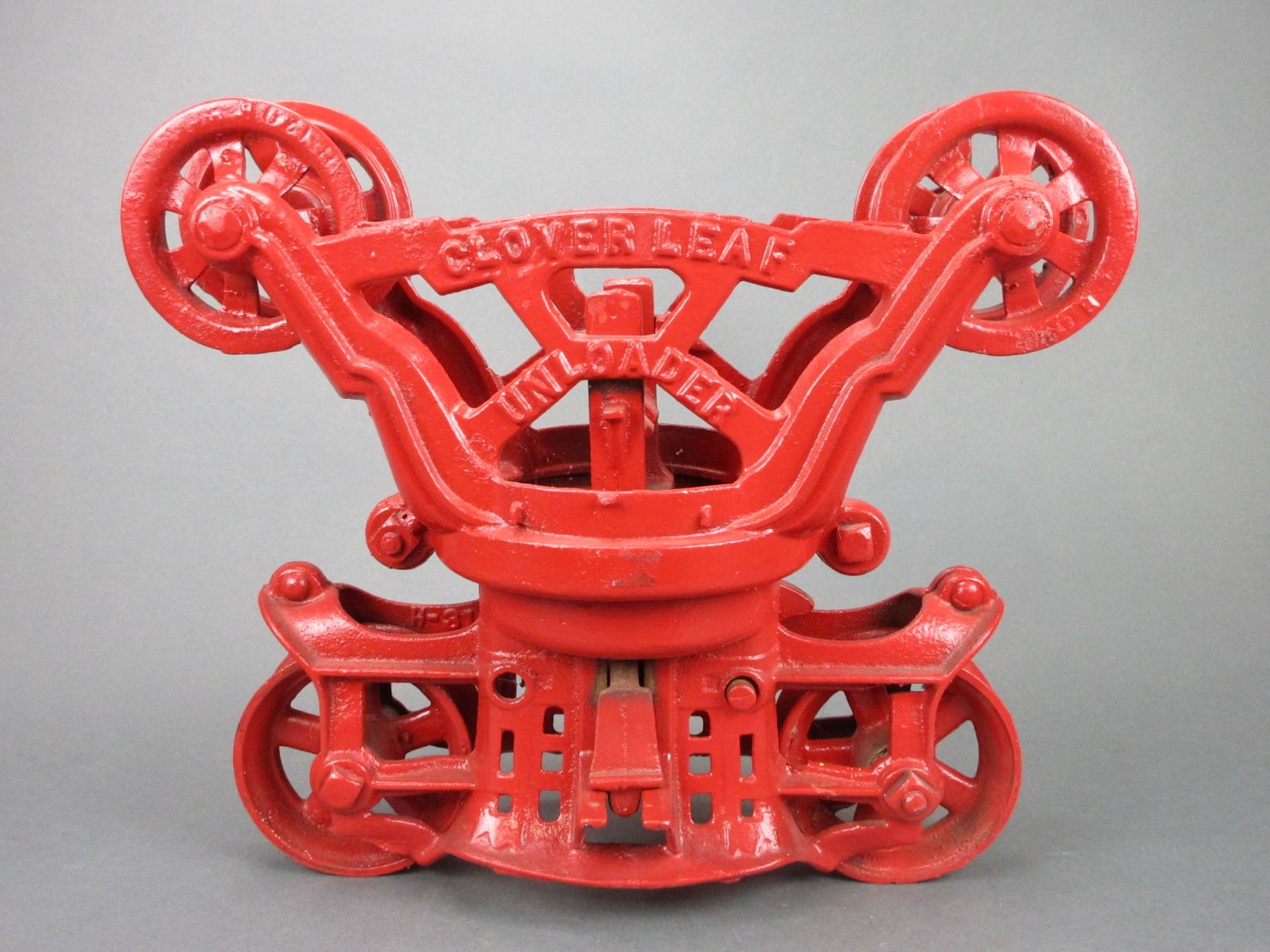 Restored Clover Leaf Unloader Hay Trolley