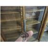 Image 5 : Antique Quarter Sawn Oak Display Cabinet- Double Glass Doors- Key- Immaculate- 59"W X 53"W X 16"D