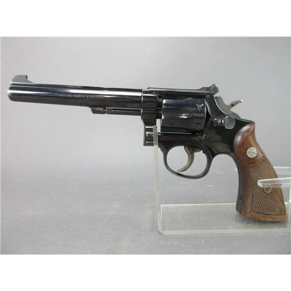 Smith And Wesson Model 48 Revolver- .22 Mag- 6" Barrel- 4 Screw- Checkered Diamond Grips- DOM 1959- 