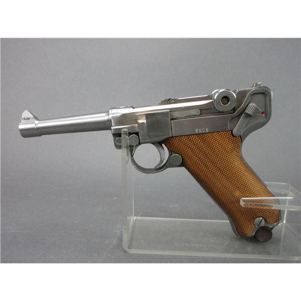 American Eagle Luger Stainless Semi-Automatic Pistol- 9MM- 4" Barrel- Extra Mag- Great Condition- #8