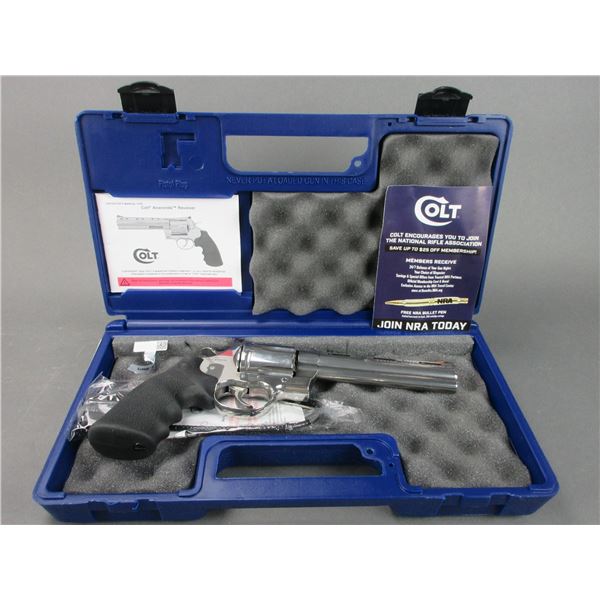 Colt Anaconda Stainless Revolver- .44 Mag- 6" Ventilated Barrel- Hard Case- Manual- NIB- #AC218892