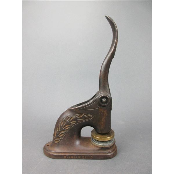 Cast Iron Stamp From Bessette Printing Butte MT