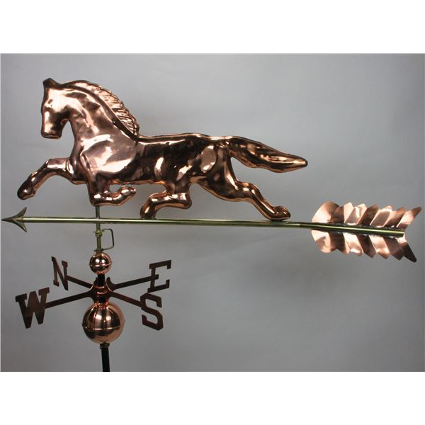 Copper Horse Weather Vane 46"H