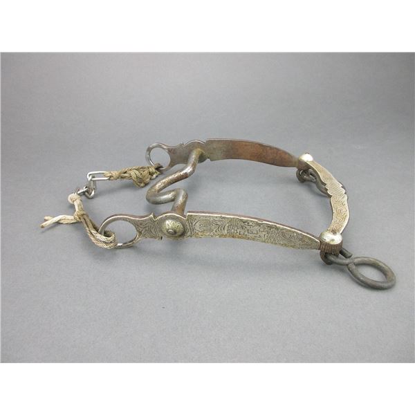 Marked Hamley Co Pendleton Ore Silver Overlaid Bit- Attributed To Mike Morales- California Cheek- Hi