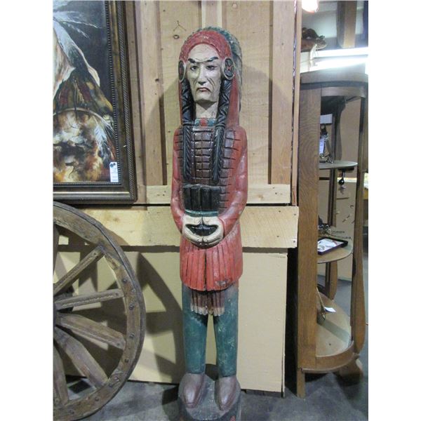 Cigar Store Indian- 71" X 11"