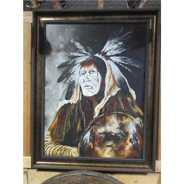 Large Native Print By Cindy Jo Pope Joy- 46" X 36"