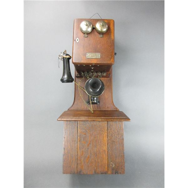 Mclean Electric Co Crank Telephone- Has The Guts- 31" X 11.5"