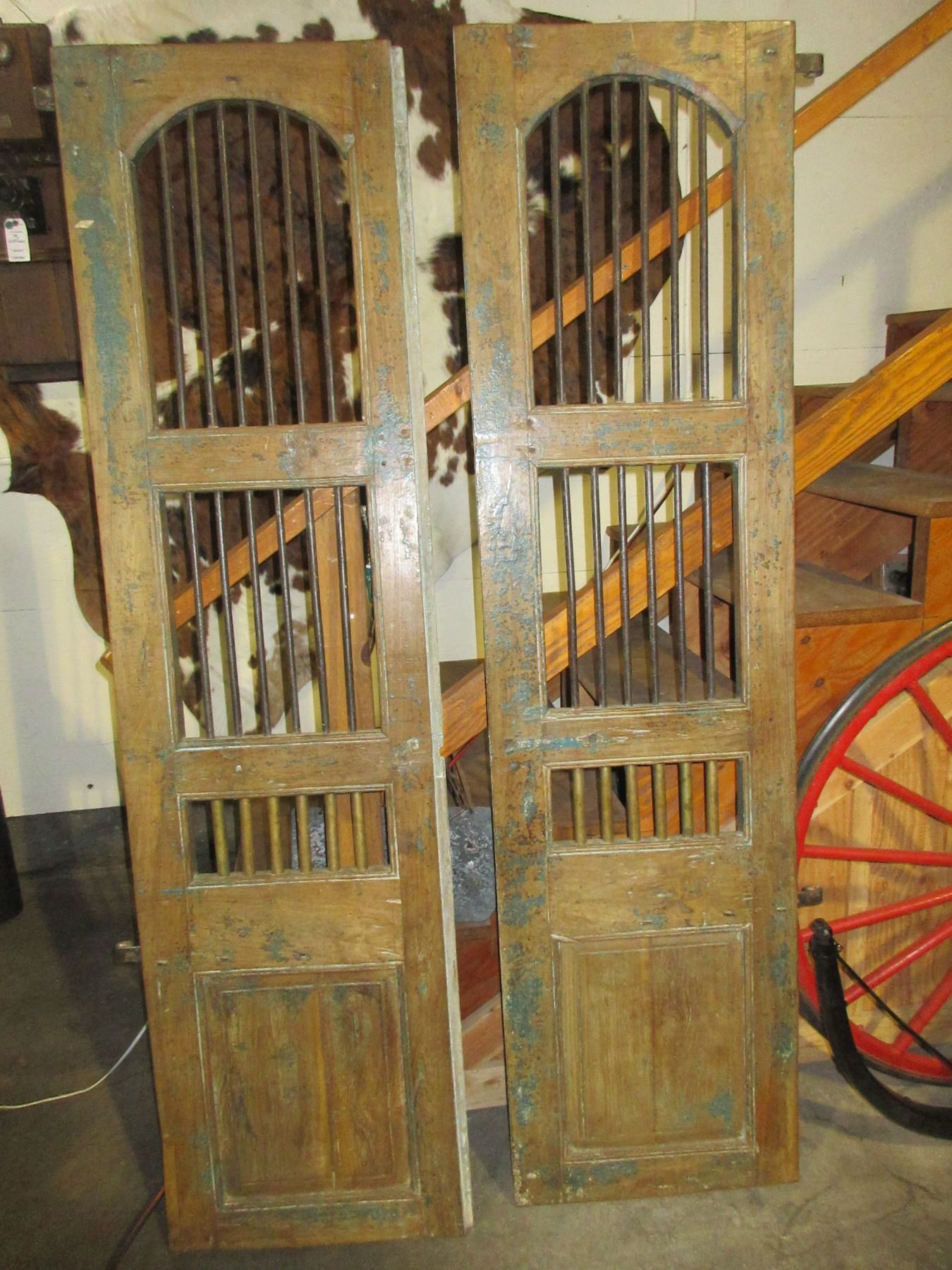 Primitive Jail Doors Heavy Duty Hinges 74" X 19"