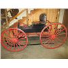 Image 1 : Restored Horse Drawn Buggy- Shafts- Harness- 100" X 58" Counting Wheels- Excellent Condition