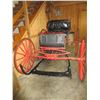 Image 3 : Restored Horse Drawn Buggy- Shafts- Harness- 100" X 58" Counting Wheels- Excellent Condition