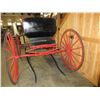 Image 5 : Restored Horse Drawn Buggy- Shafts- Harness- 100" X 58" Counting Wheels- Excellent Condition