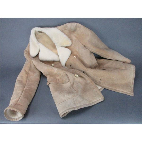 Brooks Brothers Suede Sheepskin Coat- 36"L- L-XL