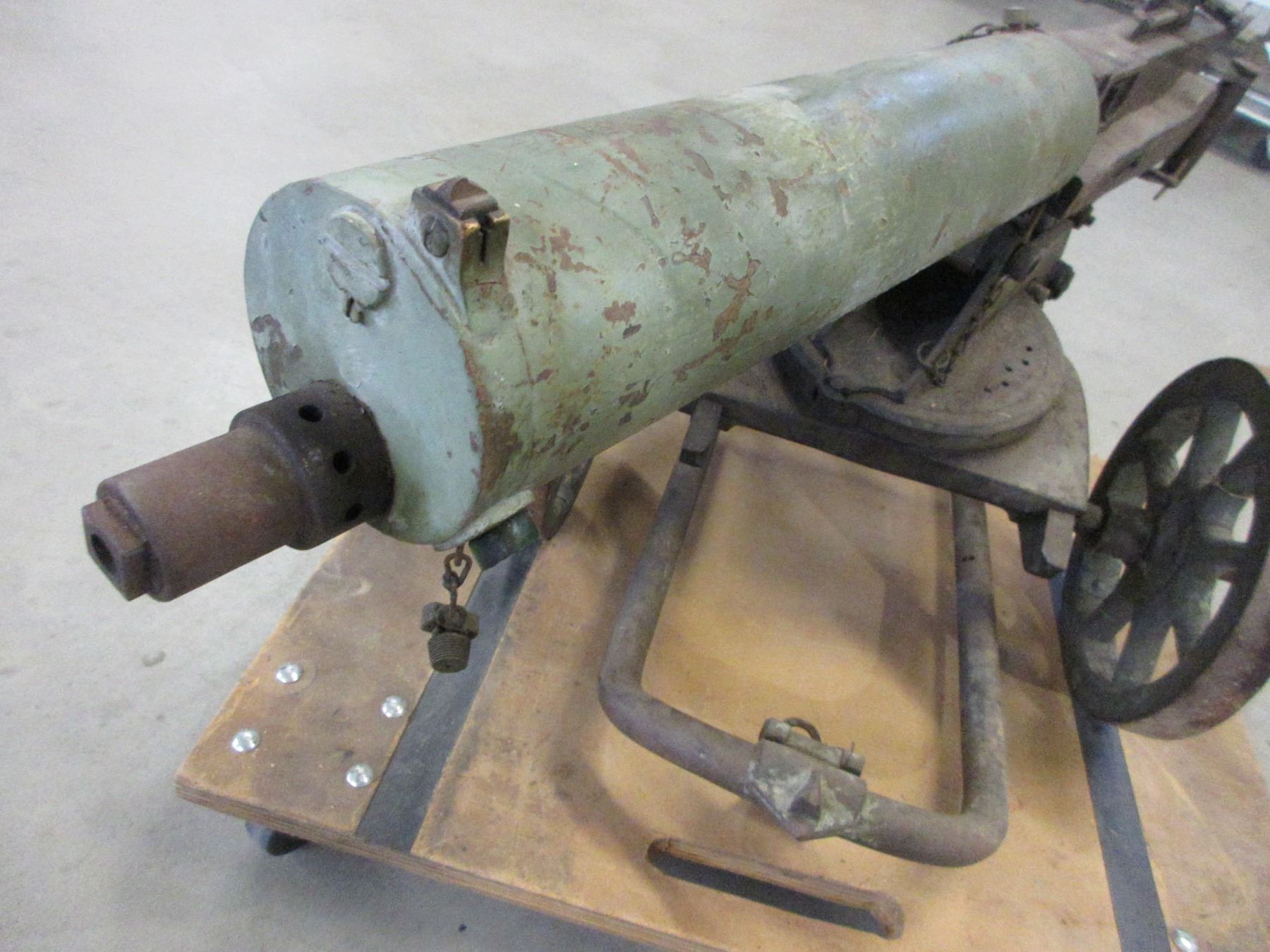 Inoperable Russian Machine Gun On Wheels- Pulemyote Maxima PM 1910- 7. ...