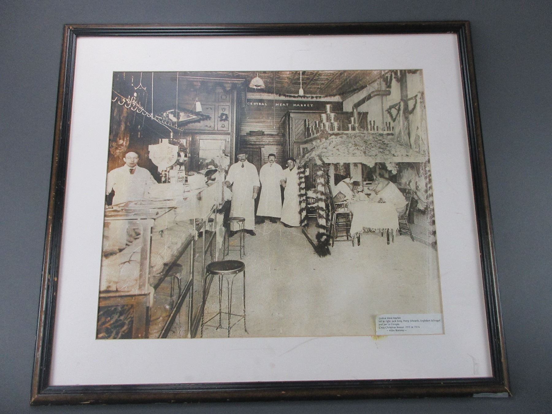 Photo Of Hamilton Central Meat Market Circa Christmas 1915 Or 1916 31