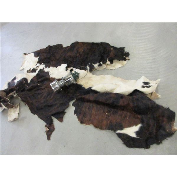 2 Tanned Cowhides In Poor Condition Coleman White Gas Lantern