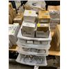 Image 2 : WHITE PLASTIC 3 DRAWER SORTER WITH ASSORTED SUBARU SMALL PARTS & HARDWARE