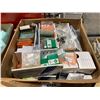 Image 2 : BOX OF ASSORTED RALLY CAR VEHICLE HARDWARE, CAPS, RINGS, & SMALL PARTS