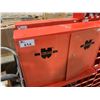 Image 1 : RED METAL WURTH 2 DOOR INDUSTRIAL STORAGE UNIT WITH CONTENTS