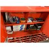Image 2 : RED METAL WURTH 2 DOOR INDUSTRIAL STORAGE UNIT WITH CONTENTS