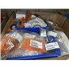Image 2 : BOX OF ASSORTED PLASTIC PARTS BINS WITH SMALL GENUINE SUBARU PARTS, HARDWARE, PLUGS & GASKETS