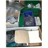 Image 2 : BOX OF ASSORTED PLASTIC PARTS BINS WITH SMALL GENUINE SUBARU PARTS, HARDWARE, PLUGS & GASKETS