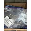 Image 2 : BOX OF ASSORTED PLASTIC BAGS WITH SMALL GENUINE SUBARU PARTS, HARDWARE, PLUGS & GASKETS