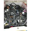 Image 2 : PLASTIC BIN OF ASSORTED RALLY VEHICLE ELECTRICAL HARNESSES ( BIN INCLUDED )