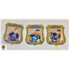 Image 1 : SET OF 3 METAL OILERS COLLECTORS CRESTS